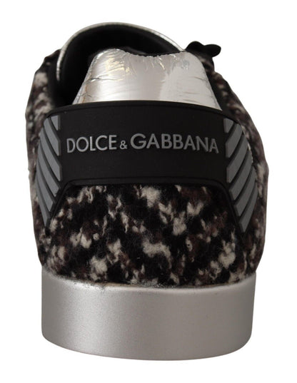 Dolce &amp; Gabbana Sneakers Eleganza Argento in Pelle