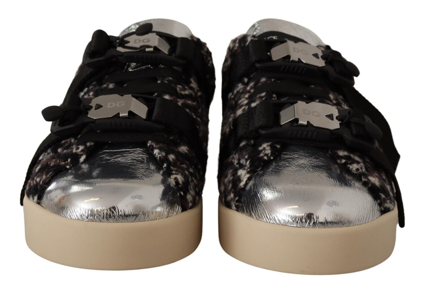 Dolce &amp; Gabbana Sneakers Eleganza Argento in Pelle