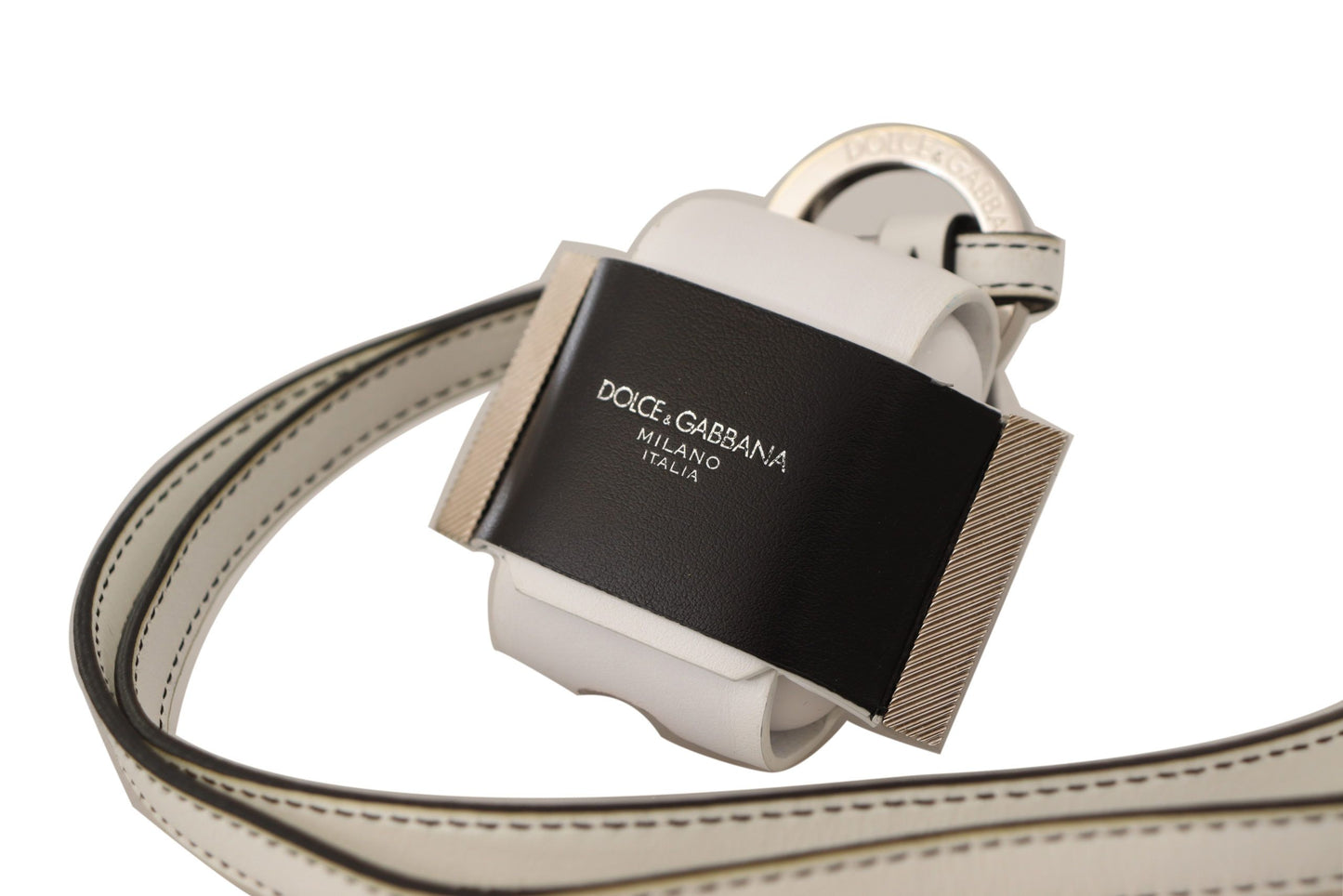 Custodia per Airpods in pelle Chic Dolce &amp; Gabbana in monocromatico