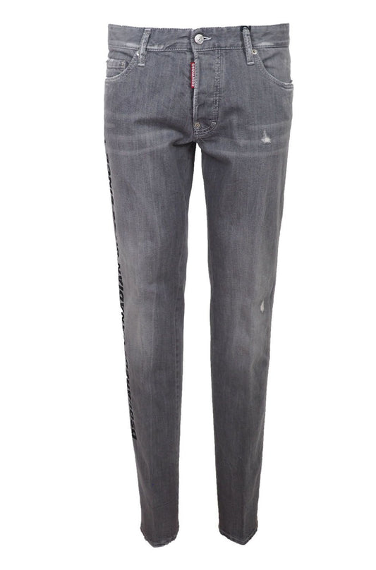 Denim slim fit Dsquared² Chic Grey per l'uomo moderno