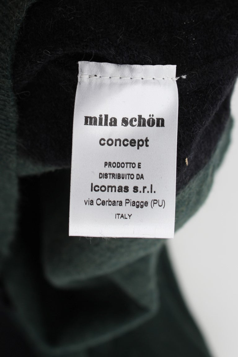 MILA SCHÖN Gonna a tubino in misto lana Elegance color smeraldo