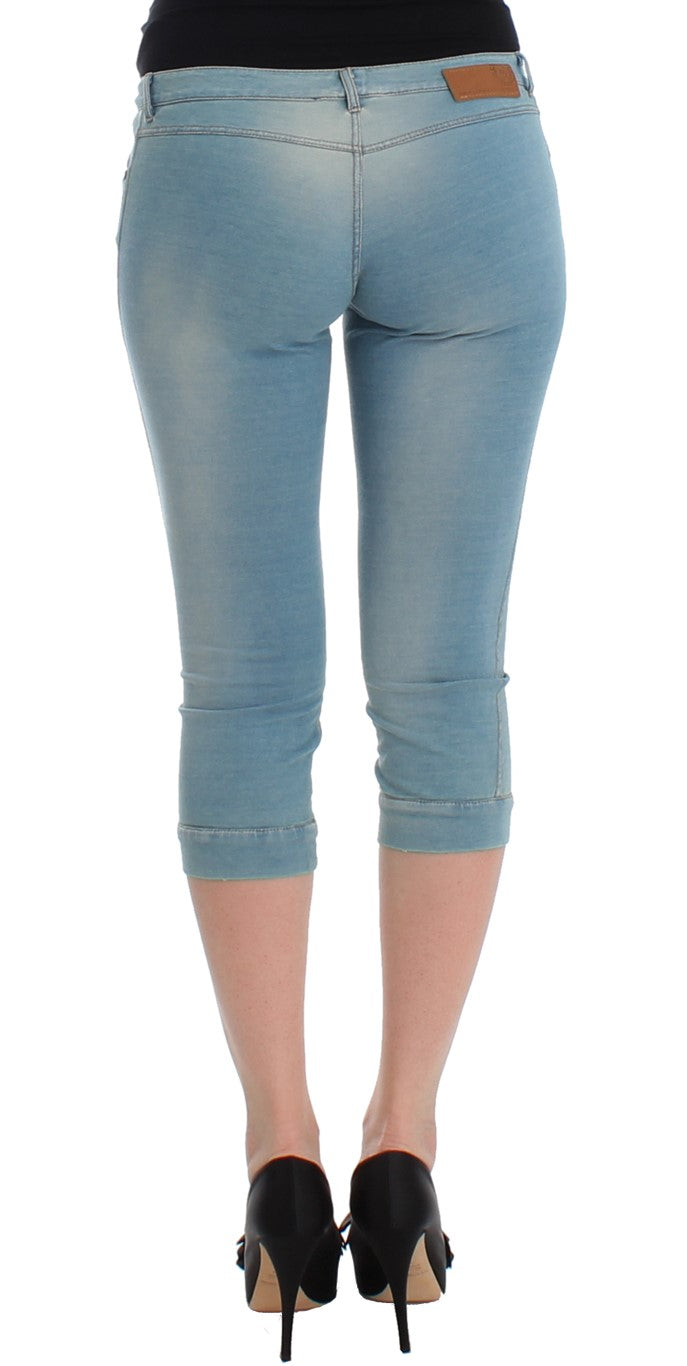 Ermanno Scervino Elegante Capri Jeans Azzurro