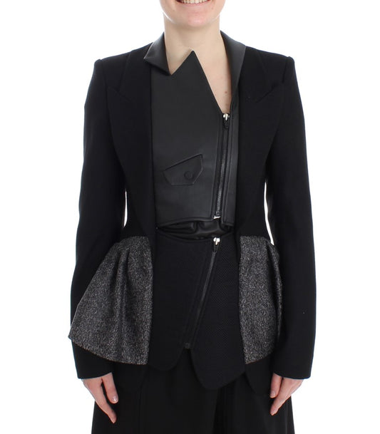 KAALE SUKTAE Elegante giacca blazer monocromatica con cerniera