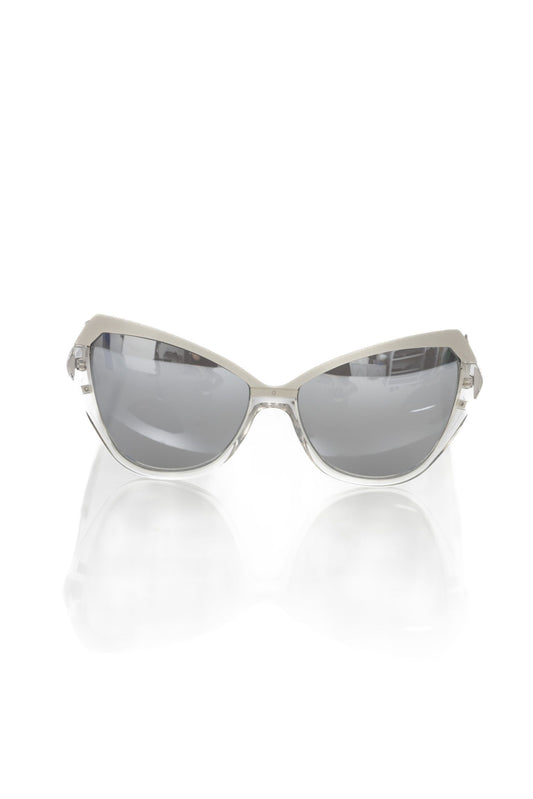 Frankie Morello Gray Acetate Women Sunglass