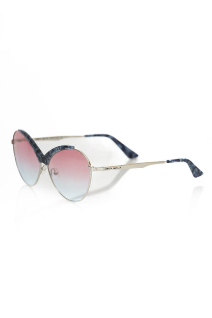 Frankie Morello Blue Metallic Women Sunglasses