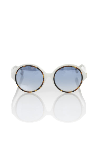 Frankie Morello White Acetate Women's Sunglass