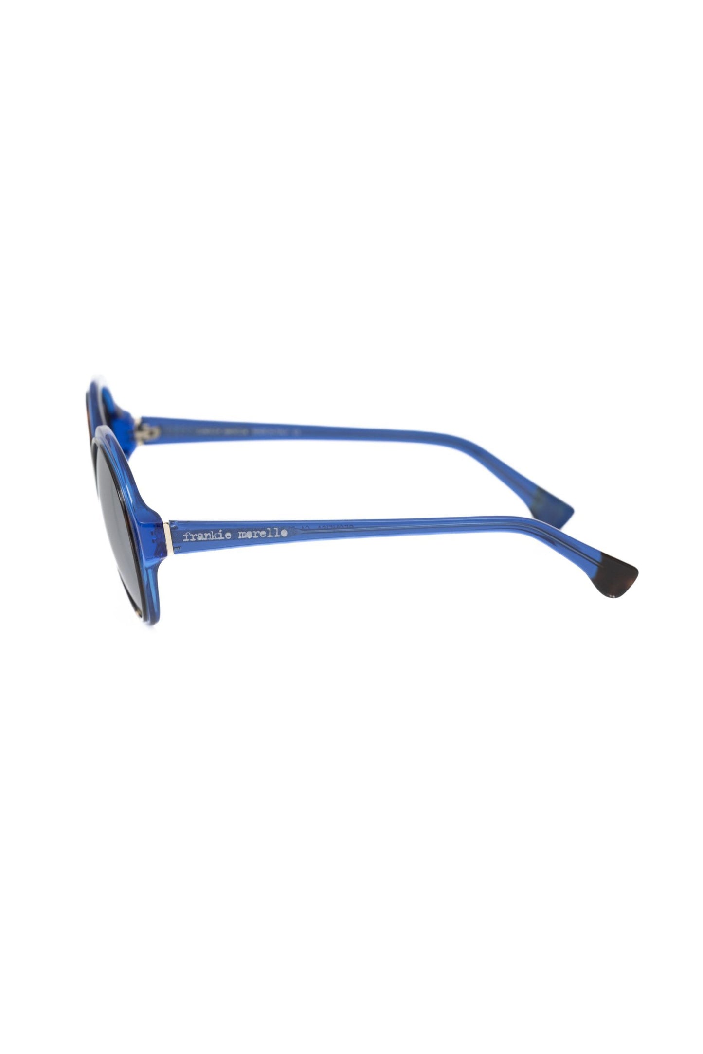 Frankie Morello Blue Acetate Women Sunglass