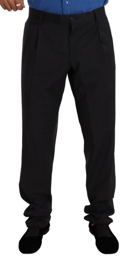 Dolce &amp; Gabbana Pantaloni Eleganti Formali da Uomo Grigi