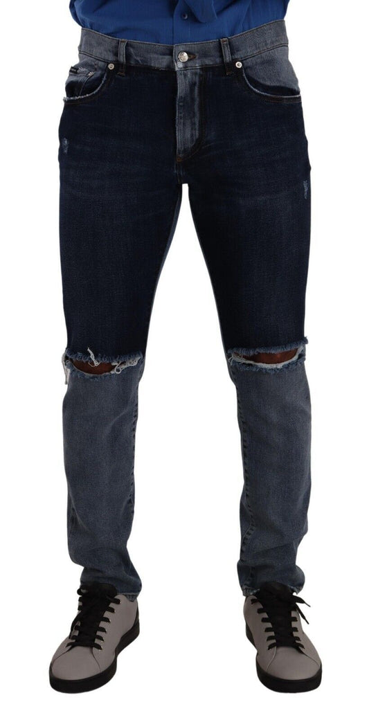 Denim stracciato slim fit Dolce &amp; Gabbana