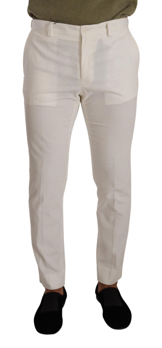 Pantaloni eleganti slim fit di Dolce &amp; Gabbana in cotone