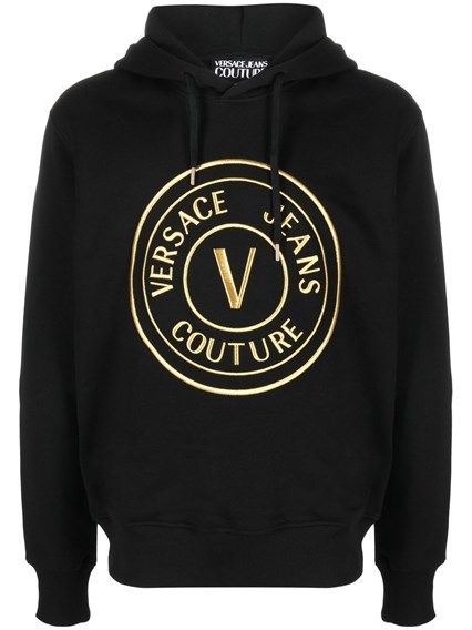 Versace Jeans Шикарный черный свитшот с капюшоном