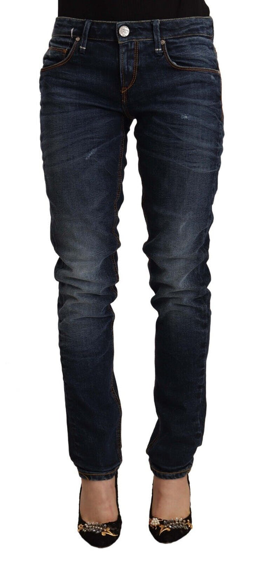 Denim lavato blu slim fit Acht Chic