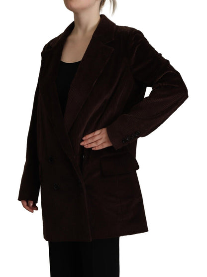 Trench doppiopetto bordeaux elegante di Dolce &amp; Gabbana