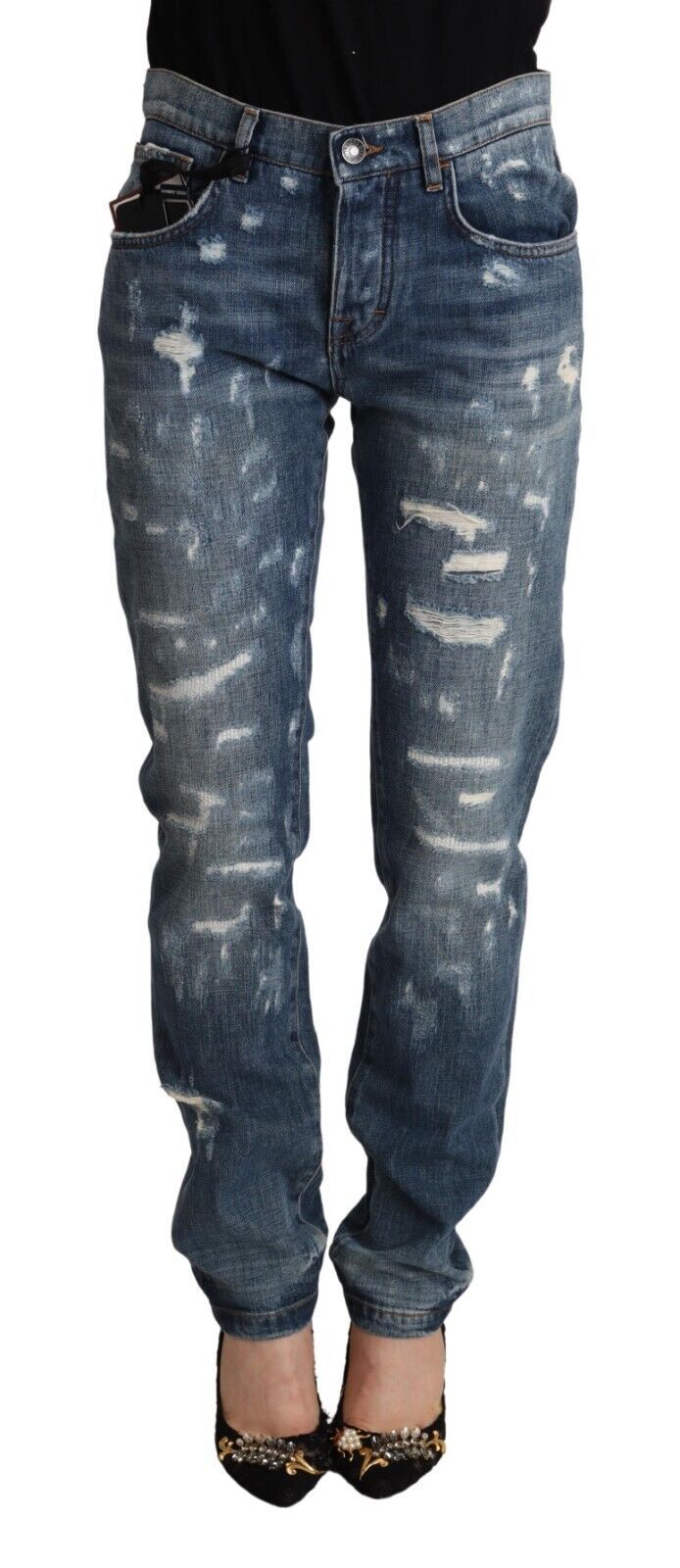 Dolce &amp; Gabbana Eleganti jeans skinny in denim per la donna moderna