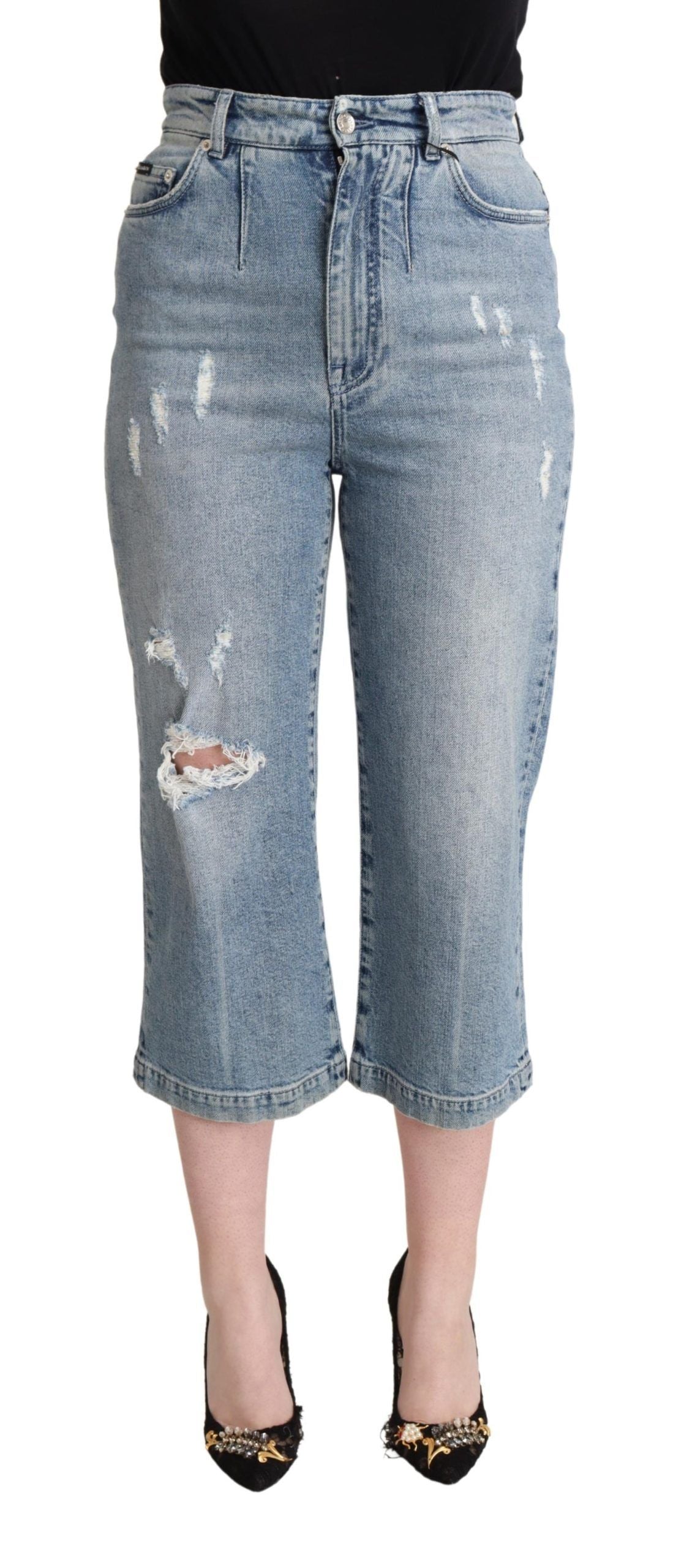 Jeans in denim corto Dolce &amp; Gabbana Chic Capri