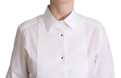 Camicia elegante in popeline bianco Dolce &amp; Gabbana