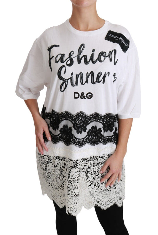 Dolce &amp; Gabbana Футболка оверсайз Chic DG Fashion Sinners