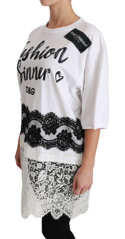 Dolce &amp; Gabbana Футболка оверсайз Chic DG Fashion Sinners