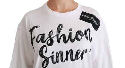 Dolce &amp; Gabbana Футболка оверсайз Chic DG Fashion Sinners