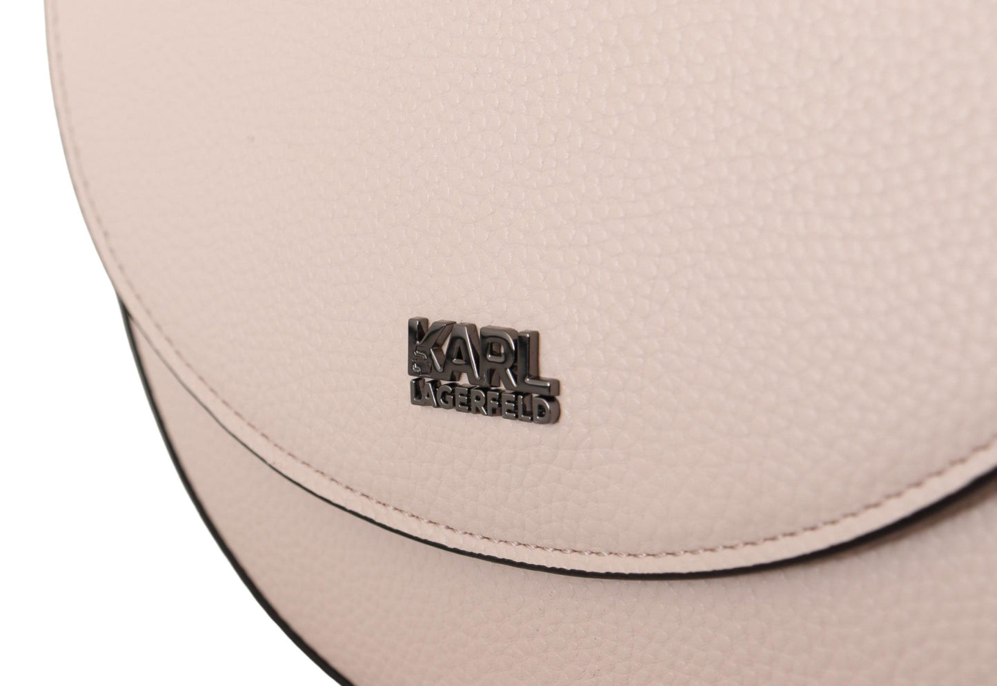 Karl Lagerfeld Elegante borsa a tracolla in pelle rosa chiaro malva