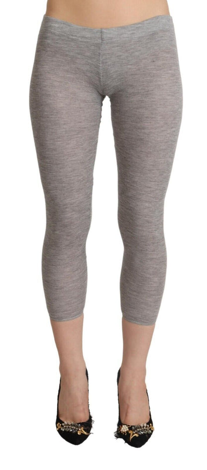 Leggings cropped slim fit Ermanno Scervino Chic grigio