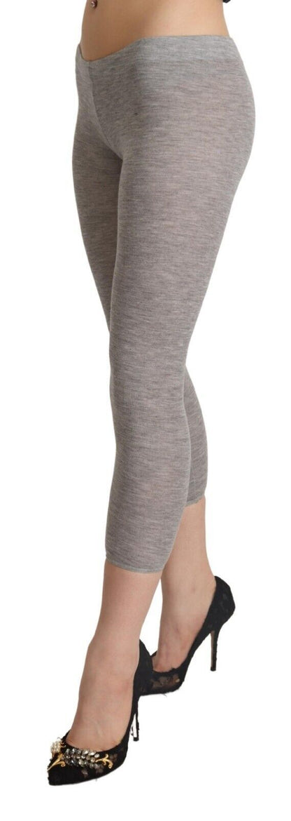 Leggings cropped slim fit Ermanno Scervino Chic grigio