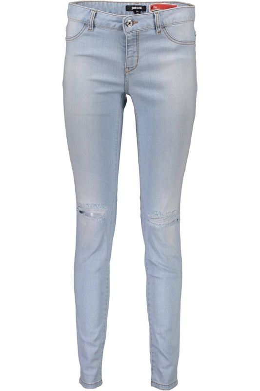 Jeans Just Cavalli eleganti in denim azzurro sbiadito