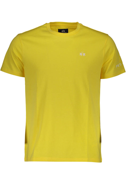 La Martina Yellow Cotton Men T-Shirt