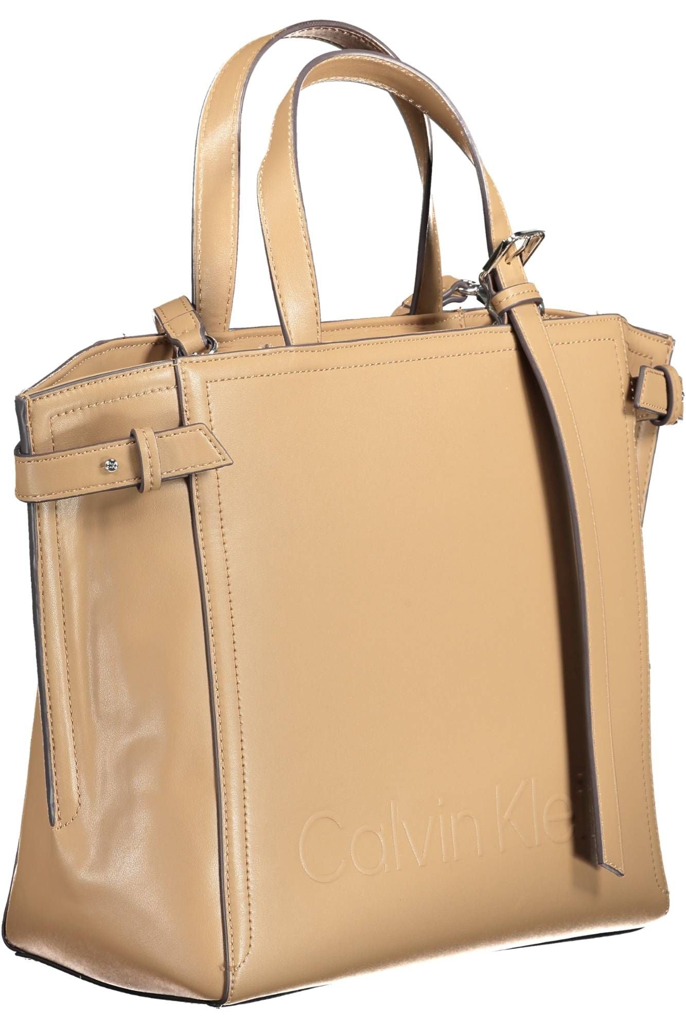 Calvin Klein Brown Polyester Women Handbag