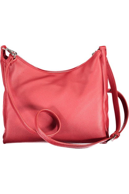 BYBLOS Elegante borsa convertibile rossa con manico a catena