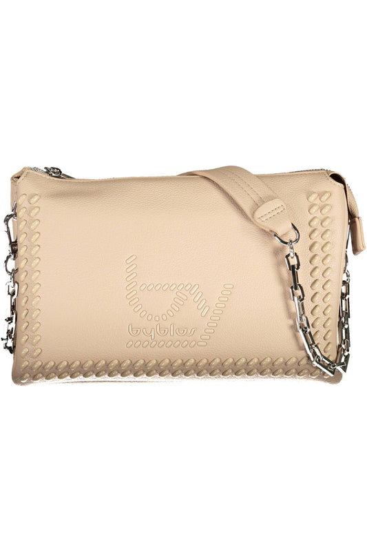 Borsa a tracolla BYBLOS Chic beige con manico a catena