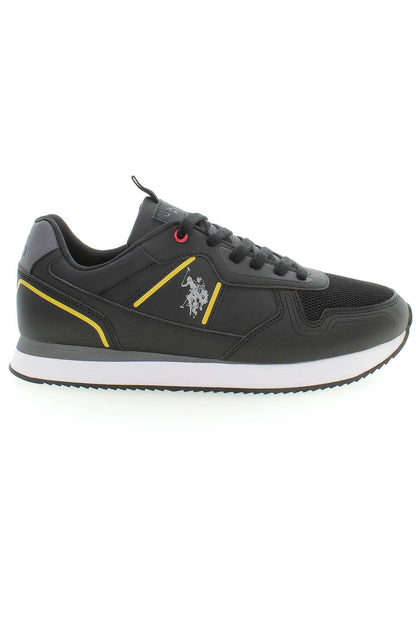 US POLO ASSN. Eleganti sneakers stringate nere con dettaglio logo