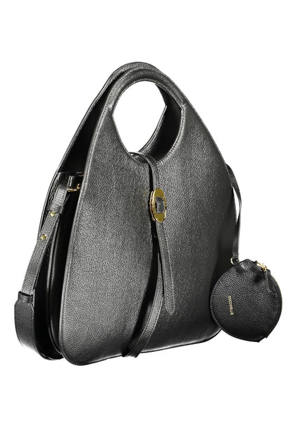 Borsa Coccinelle Elegante in Pelle Nera con Tracolla Removibile