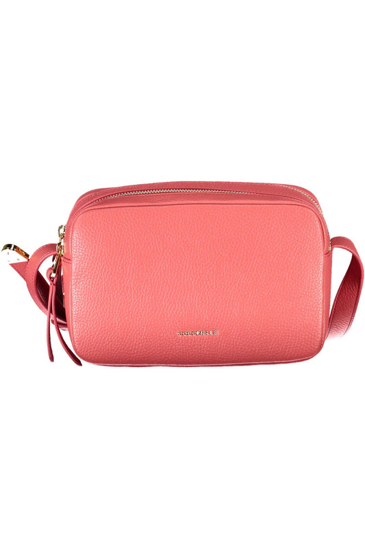 Elegante Borsa a Spalla Coccinelle in Pelle Rosa con Logo