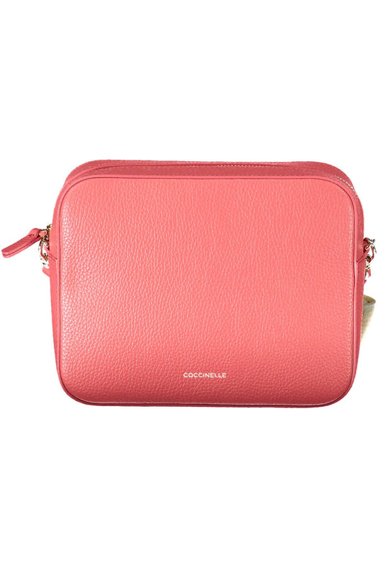 Borsa a tracolla Coccinelle Chic in pelle rosa con accenti logo