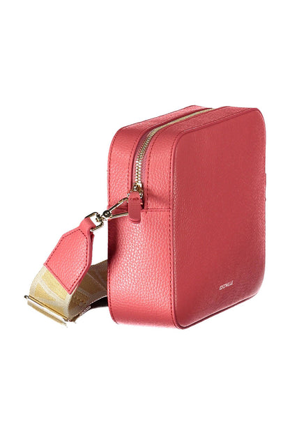 Borsa a tracolla Coccinelle Chic in pelle rosa con accenti logo