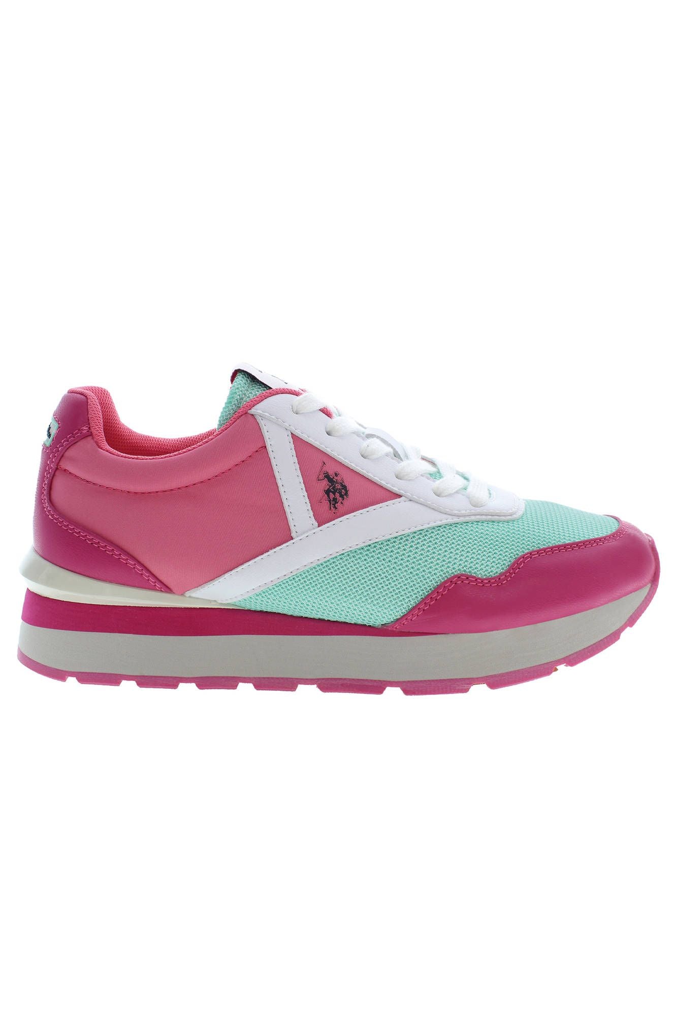 US POLO ASSN. Eleganti scarpe da ginnastica sportive con lacci rosa