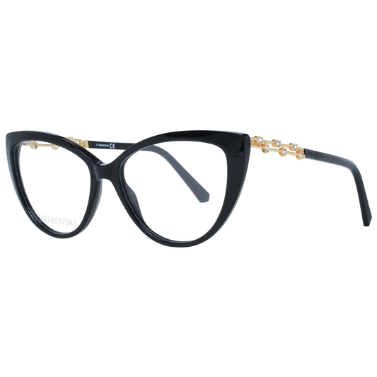 Occhiali da vista firmati Swarovski eleganti neri Cat Eye