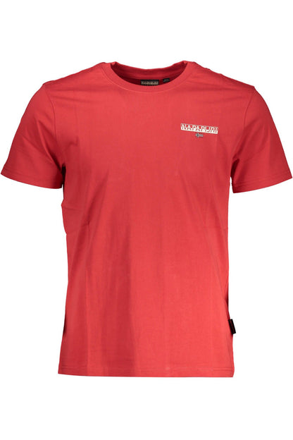 Napapijri Red Cotton Men T-Shirt