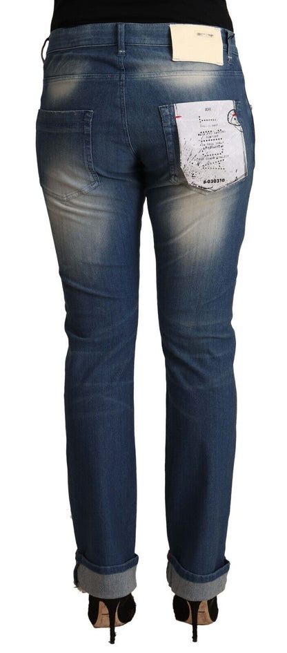 Jeans skinny in denim Acht Chic a vita media