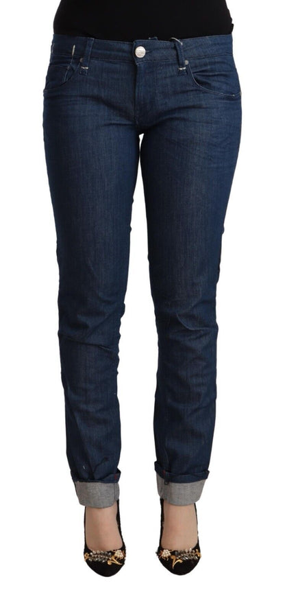 Acht Elegante denim skinny a vita bassa