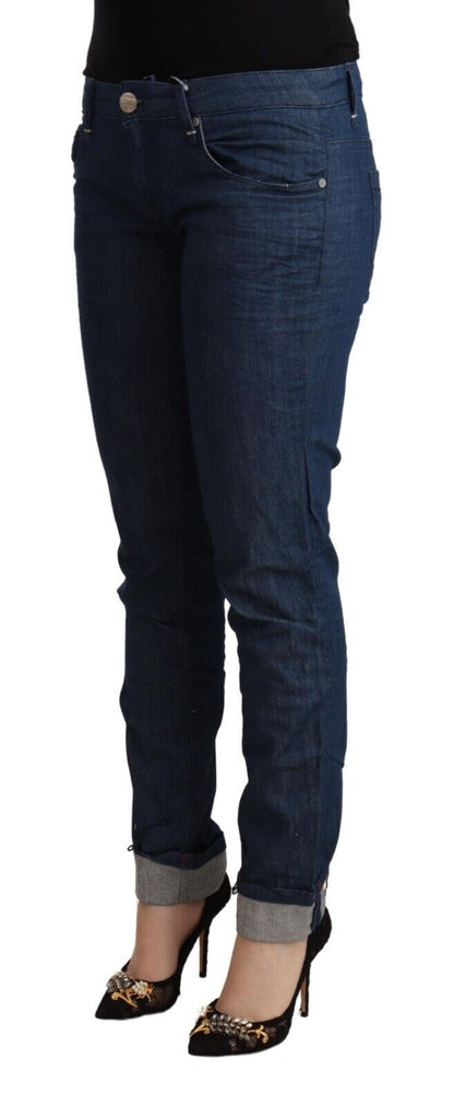 Acht Elegante denim skinny a vita bassa