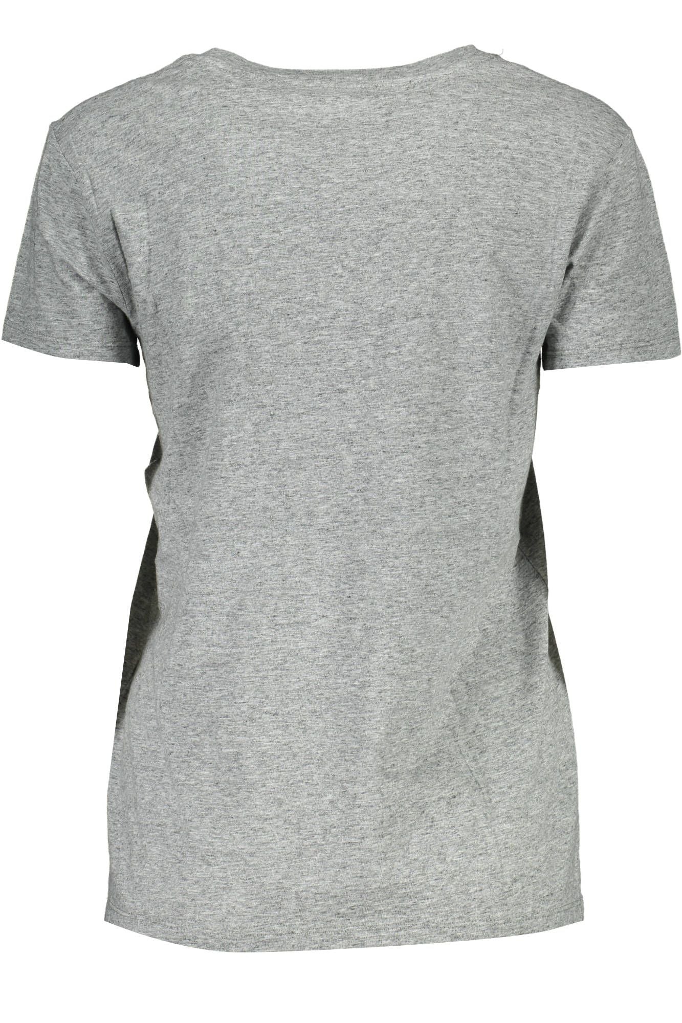 Levi's Gray Cotton Women T-Shirt