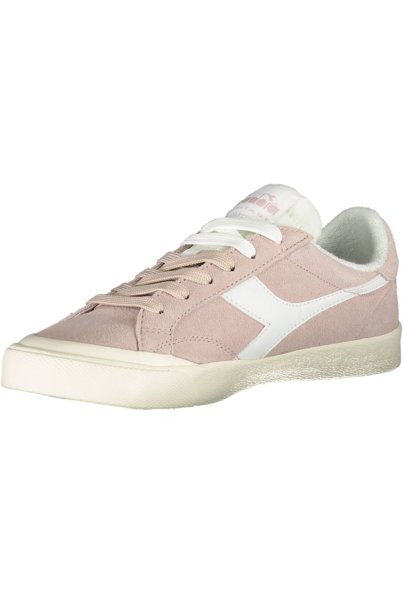 Diadora Chic Pink Lace-up Sports Sneakers