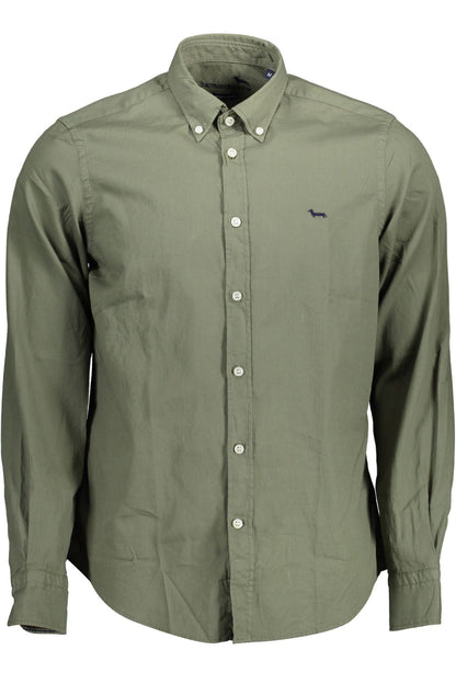 Harmont & Blaine Green Cotton Men Shirt