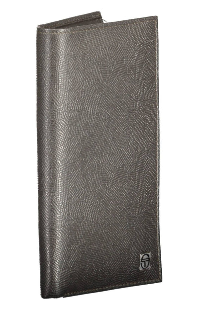 Sergio Tacchini Elegante Portafoglio Bifold in Pelle con Tasca Portamonete