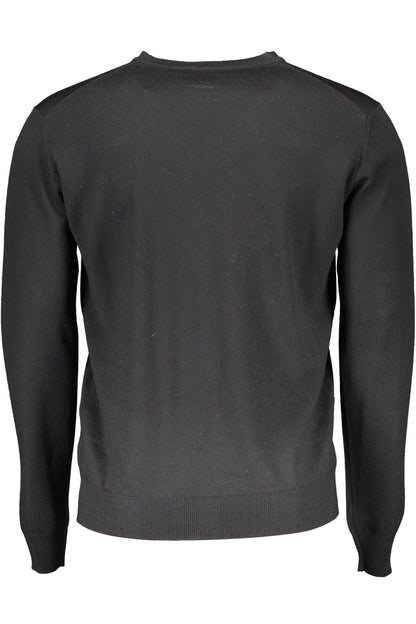 Harmont & Blaine Black Wool Men Sweater