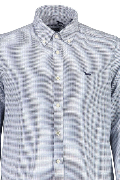 Camicia Harmont &amp; Blaine elegante in cotone azzurro per uomo