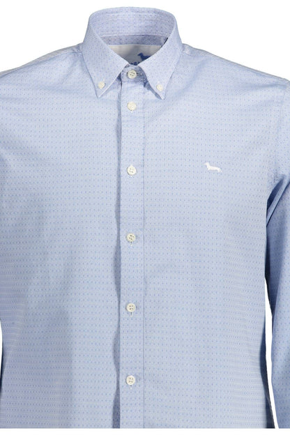 Camicia Harmont &amp; Blaine vestibilità regolare in cotone azzurro