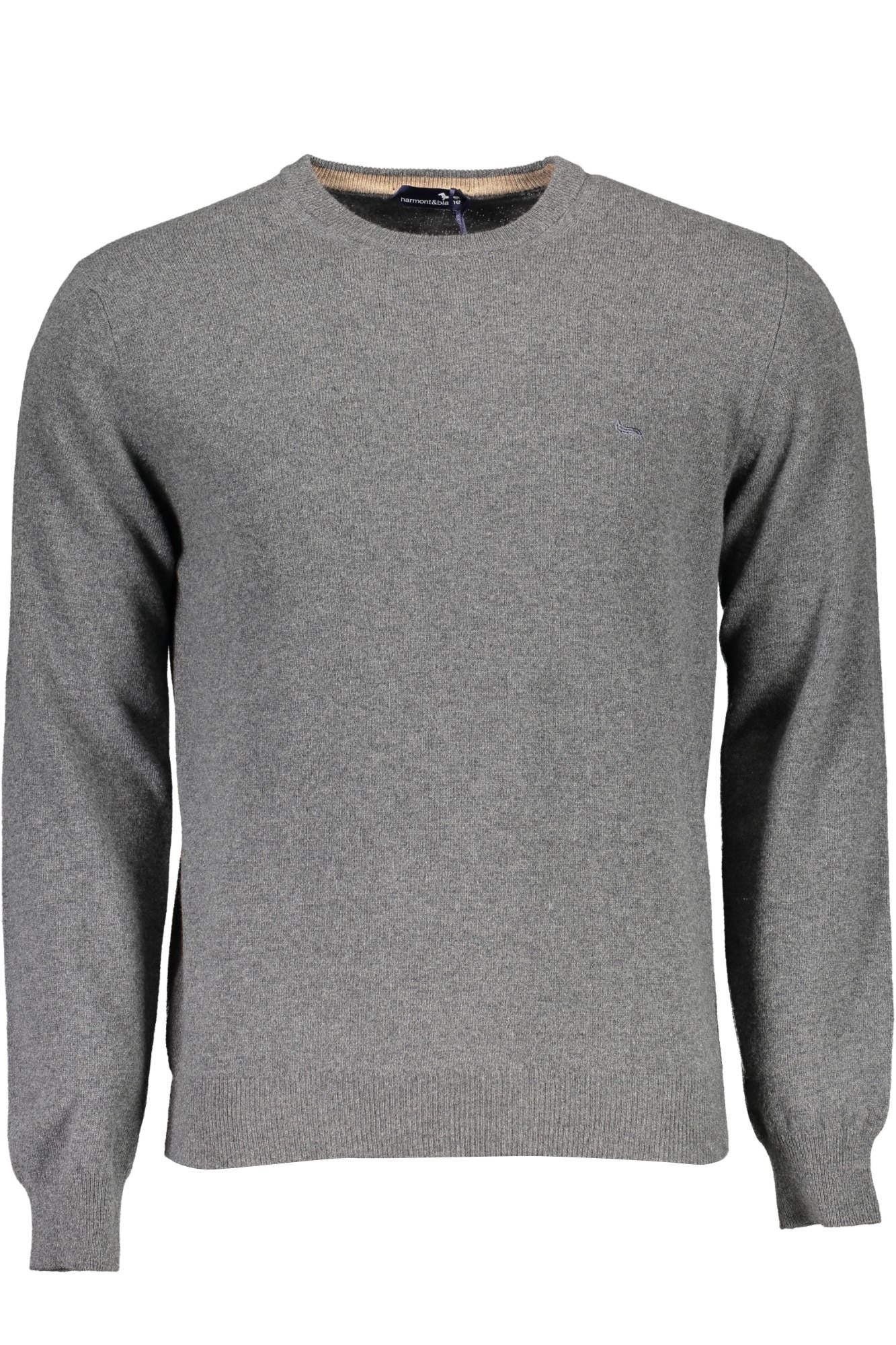 Harmont & Blaine Gray Wool Men Sweater